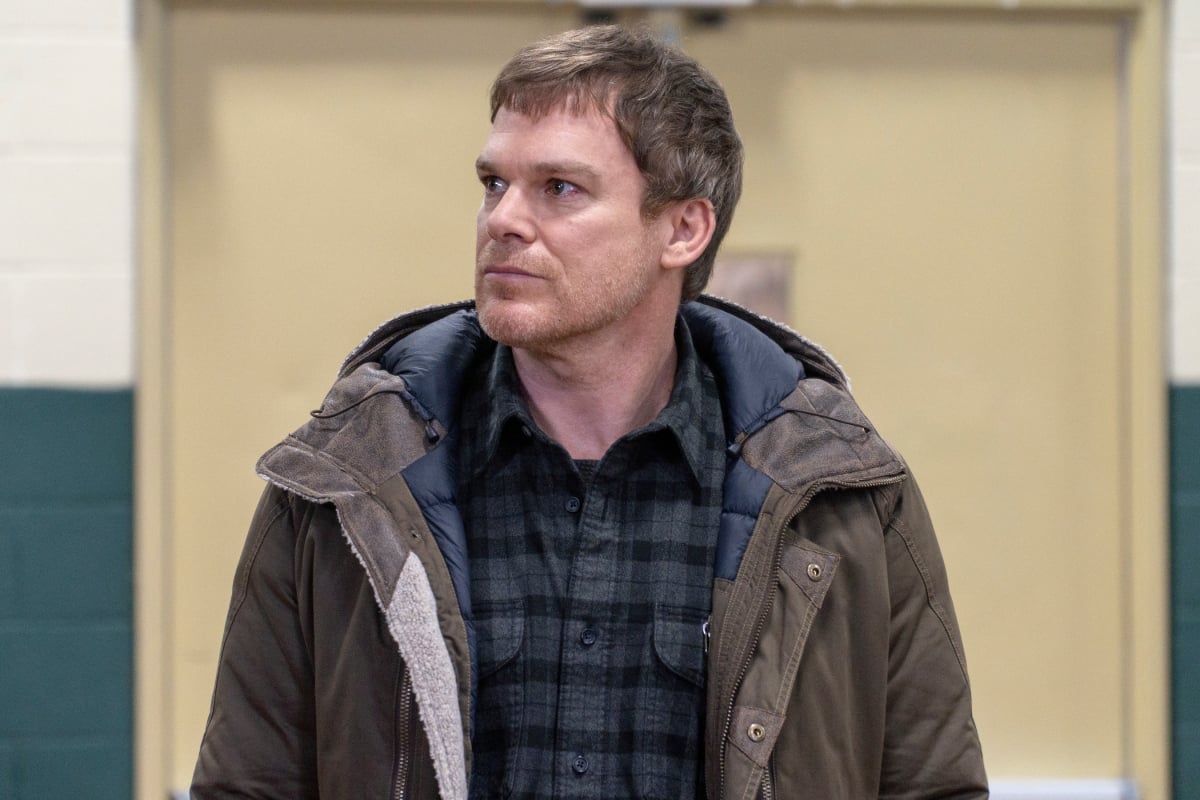 Michael C. Hall weighs in on whether he'd return for Dexter: New Blood Season 2. Hall wears a flannel and coat.