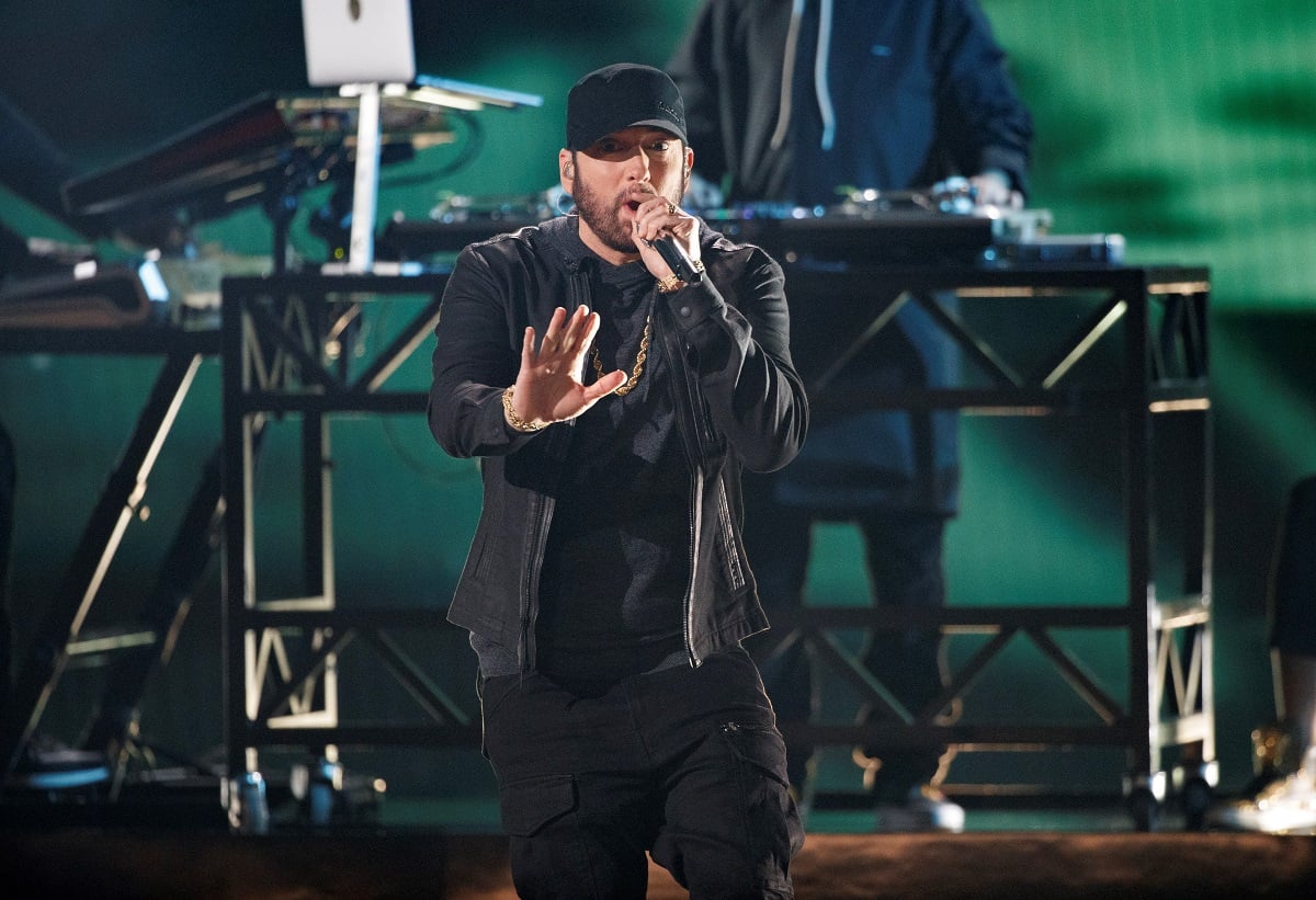 Eminem performing 'Lose Yourself' at the Oscars