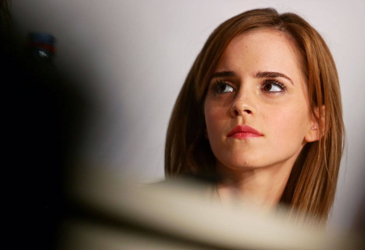 Emma Watson attends a press news conference for 'The Bling Ring'
