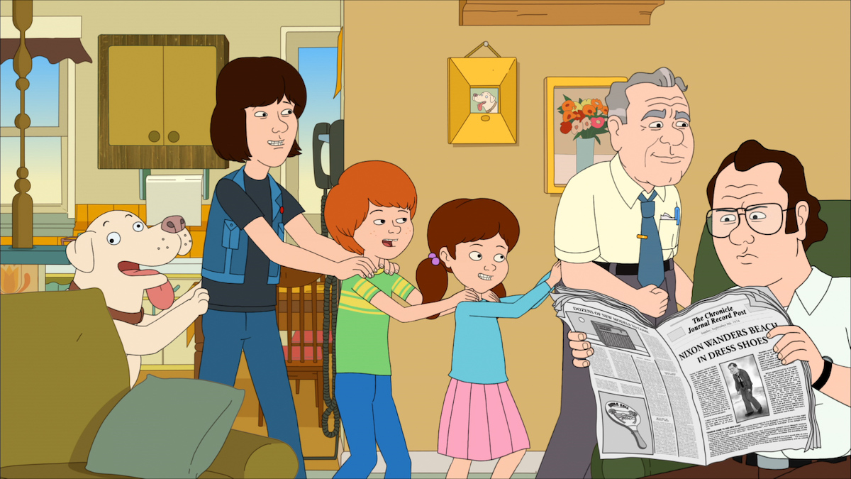 'F is for Family' production still of the Murphy family