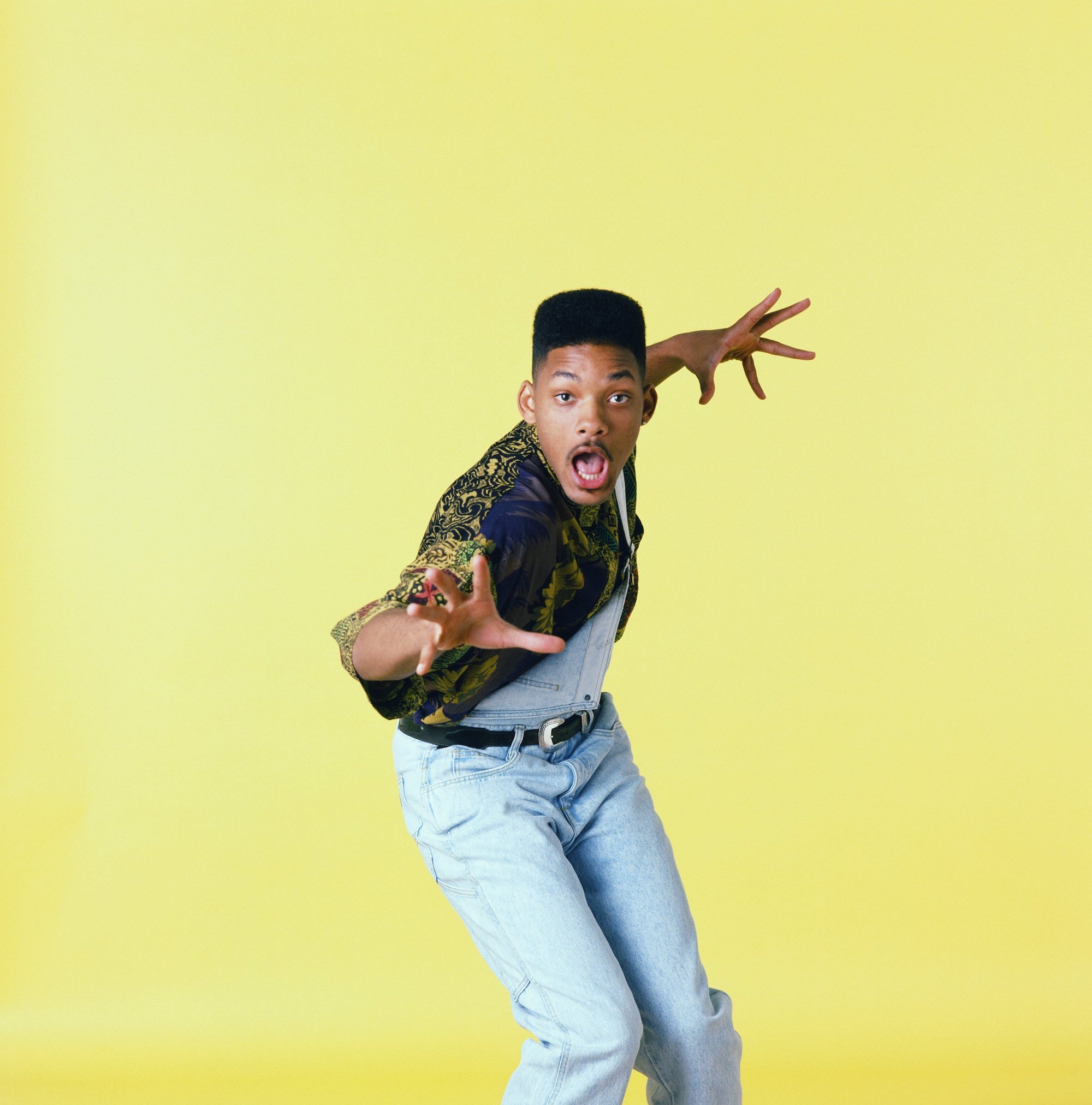 'Fresh Prince of Bel-Air' star Will Smith poses against a yellow background