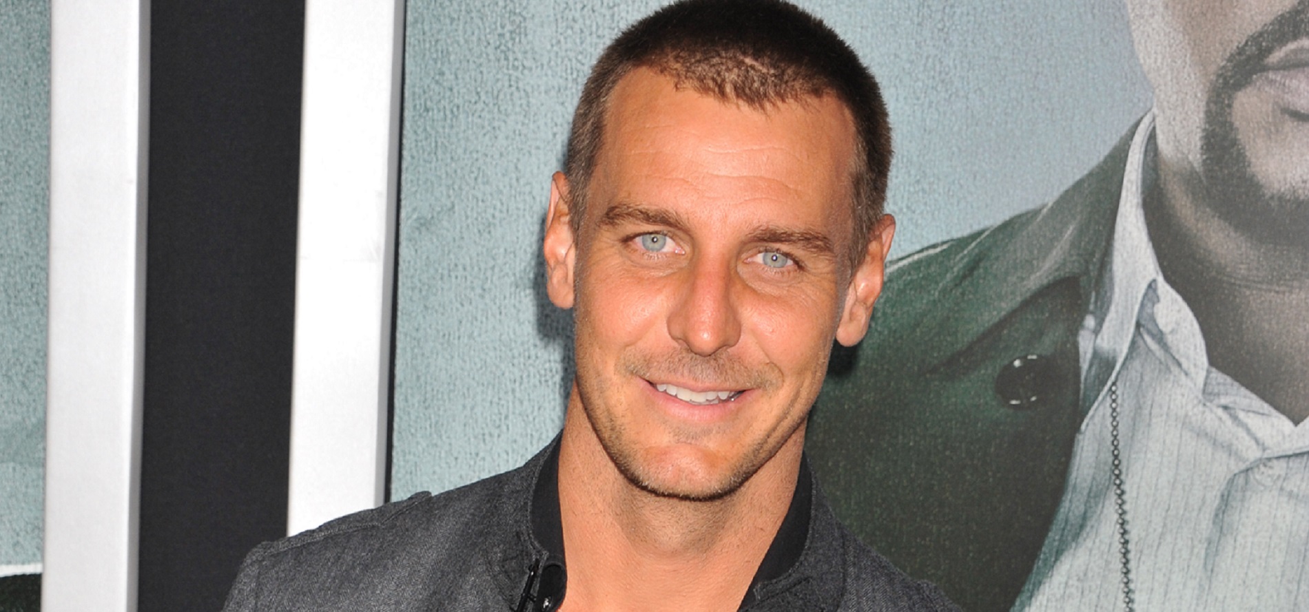 General Hospital star Ingo Rademacher is pictured here in a grey T-shirt
