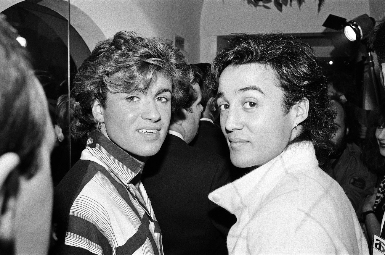 George Michael and Andrew Ridgeley of Wham!, the artists who released 'Last Christmas.'