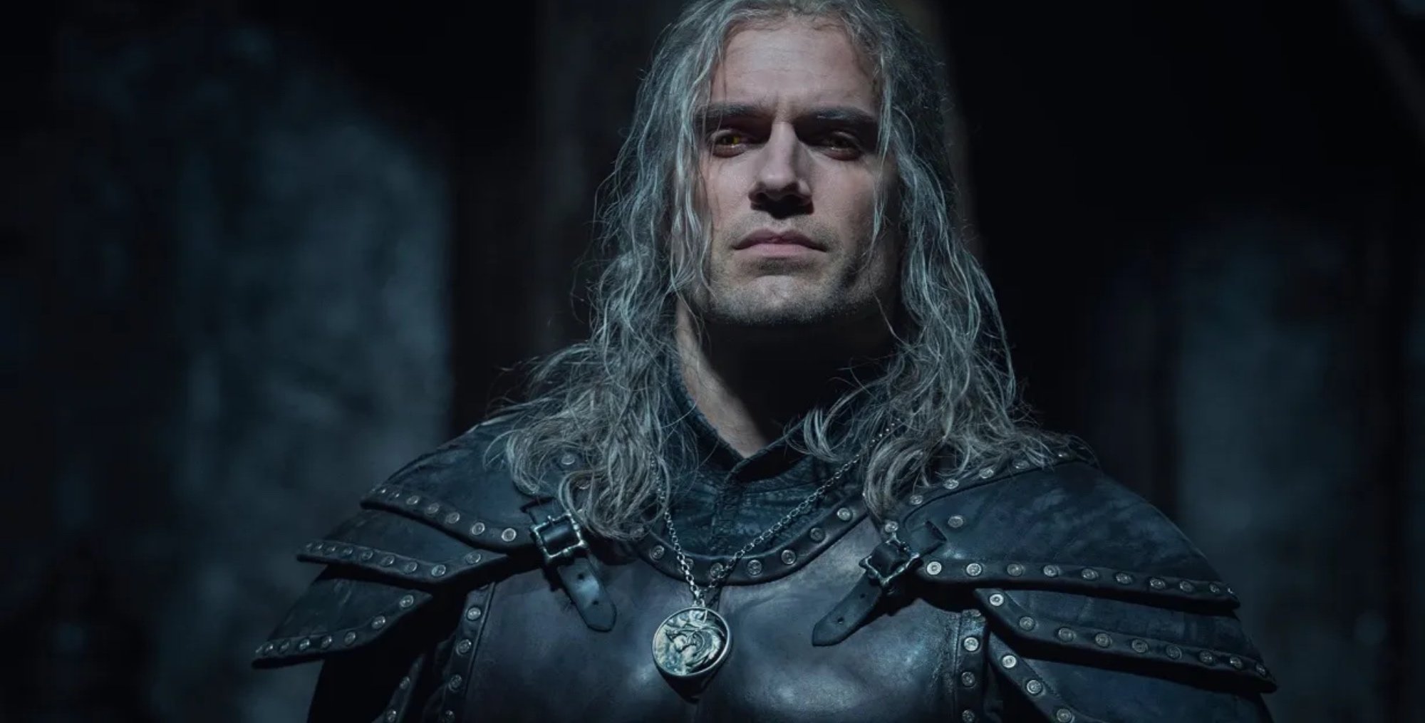Geralt of Rivia in 'The Witcher' Season 2 wearing battle armor.
