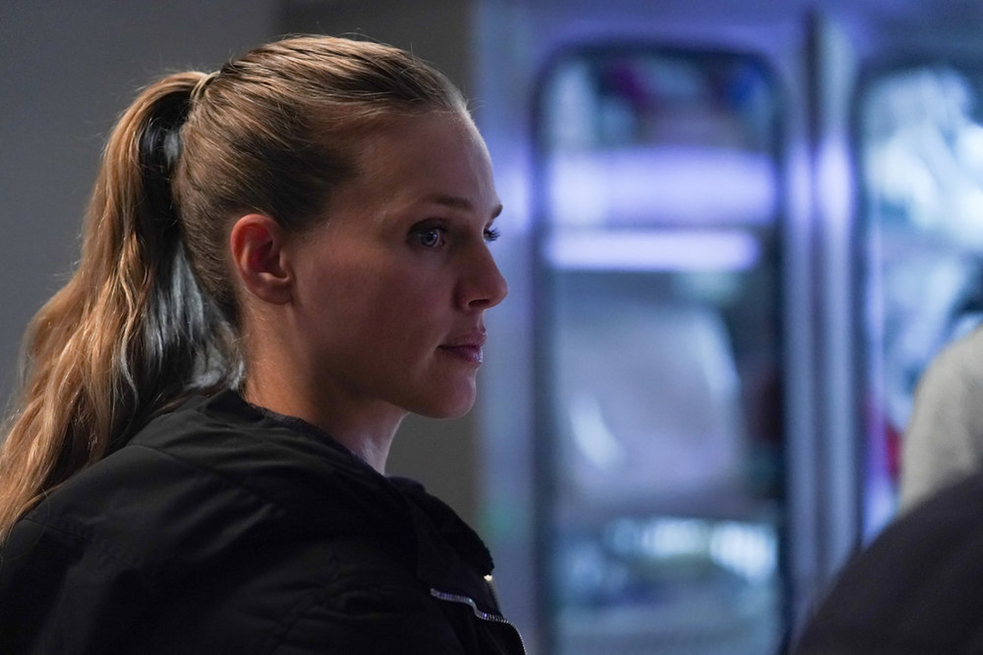 A side profile of Hailey Upton in the 'Chicago P.D.' Season 9 fall finale