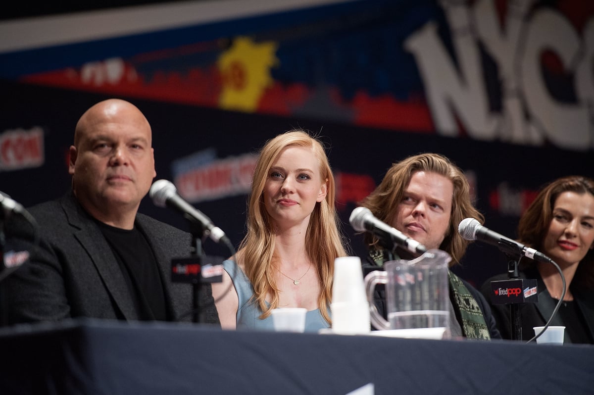 Kingpin Actor Vincent D'Onofrio, Deborah Ann Woll, Elden Henson, and Ayelet Zurer at 'Daredevil' panel