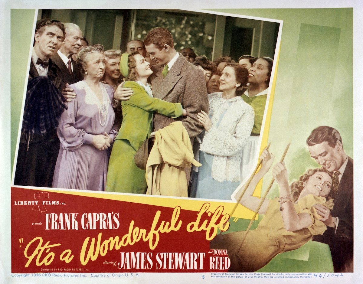 Horizontal color movie poster for 'It's a Wonderful Life'