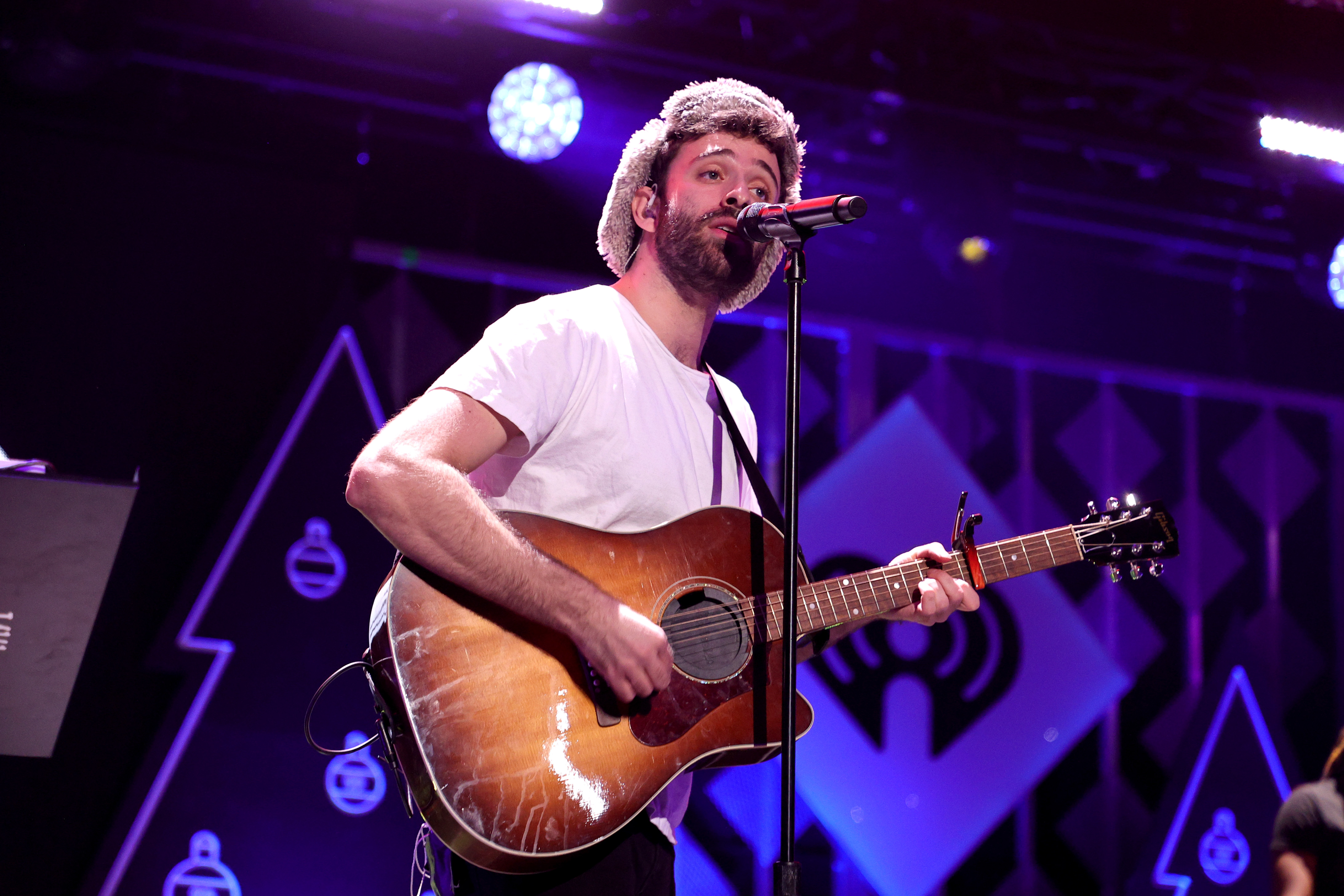 Jack Met of AJR performs on stage during iHeartRadio Z100 Jingle Ball 2021