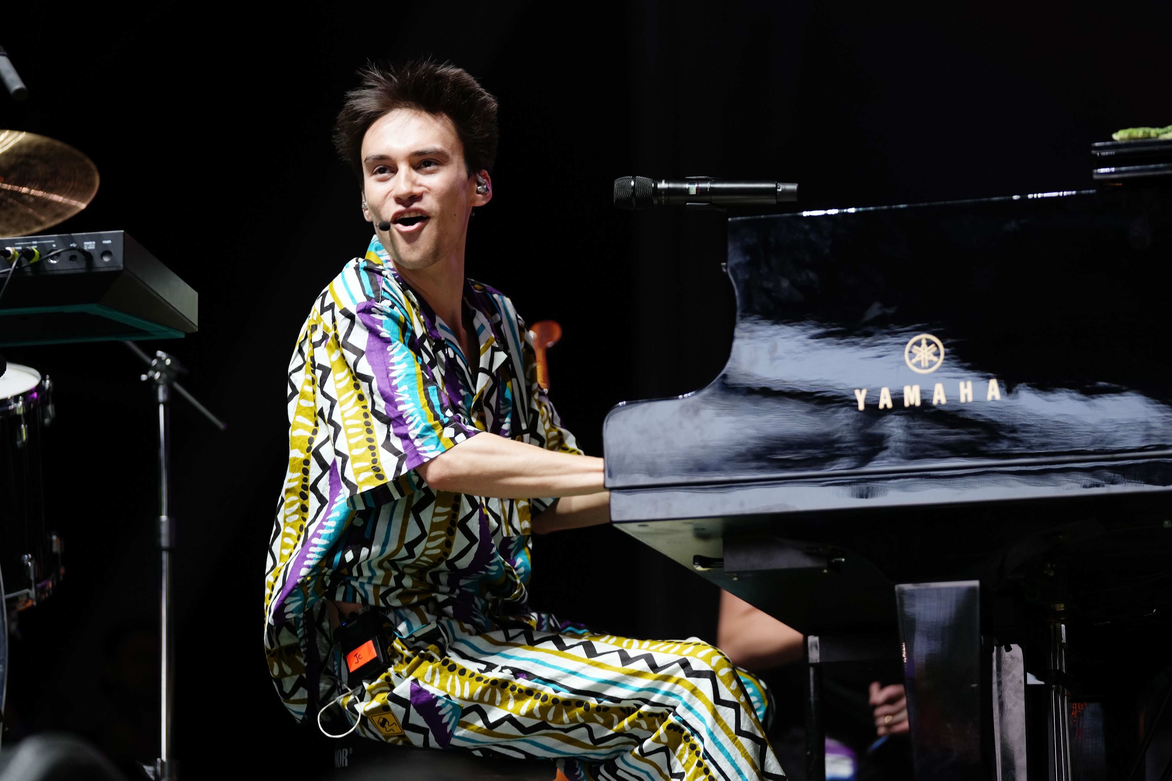 Jacob Collier performs on stage during the 2021 Life Is Beautiful Music & Art Festival