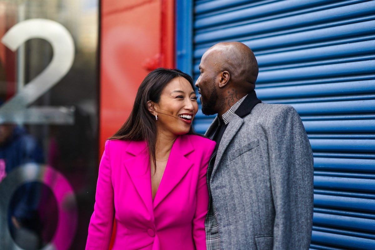 Jeannie Mai and Jeezy smile together