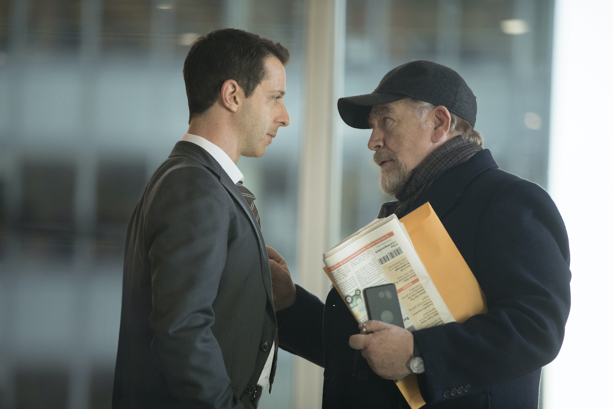 Jeremy Strong and Brian Cox in a scene from 'Succession'