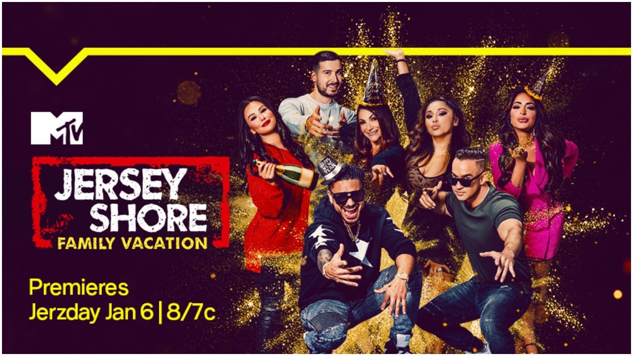 Cast of 'Jersey Shore: Family Vacation' in a promo image for season 5