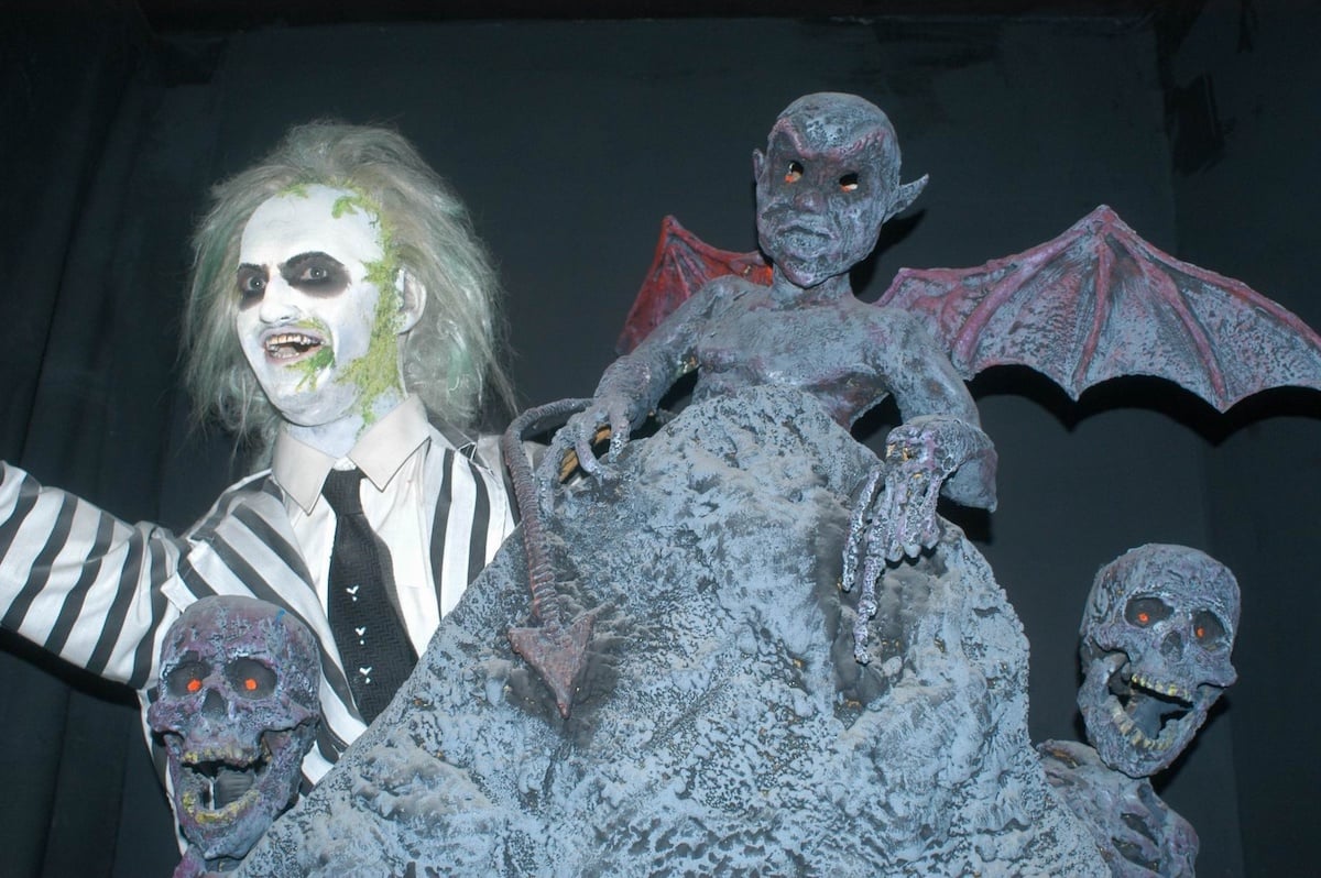 Michael Keaton’s Beetlejuice at a wax museum