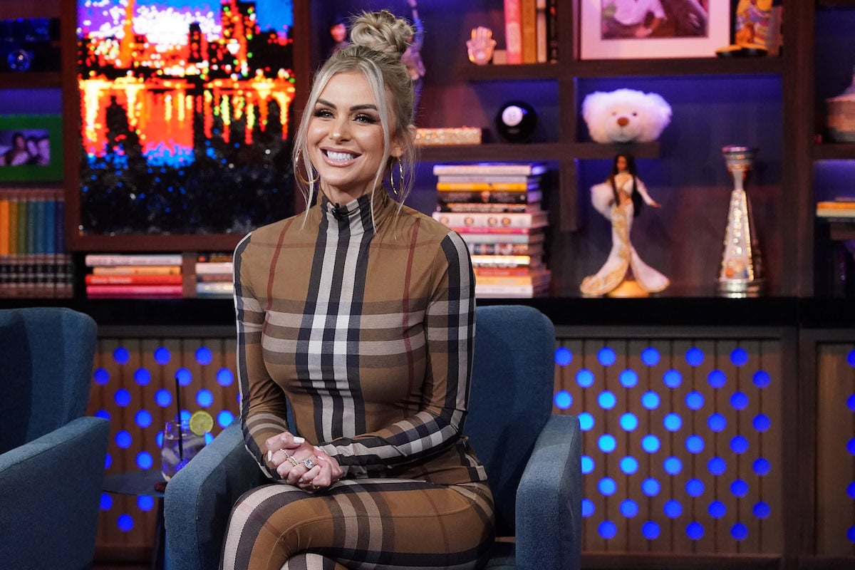 Lala Kent smiles on the set of "Watch What Happens Live."