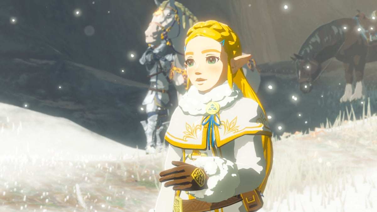 Princess Zelda in Christmas sweater-like attire in Nintendo's  'The Legend of Zelda: Breath of the Wild'