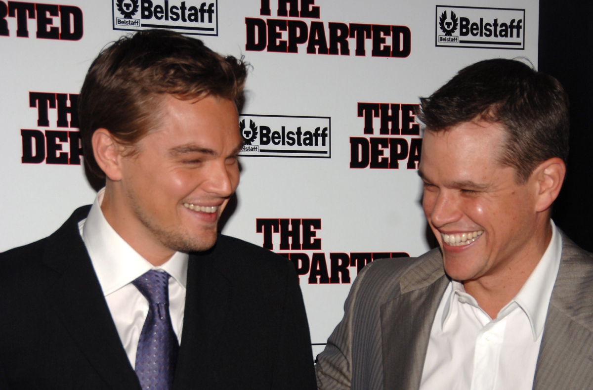Leonardo DiCaprio and Matt Damon during New York Premiere of "The Departed" to Benefit the Film Foundation at Ziegfeld Theatre in New York City, New York