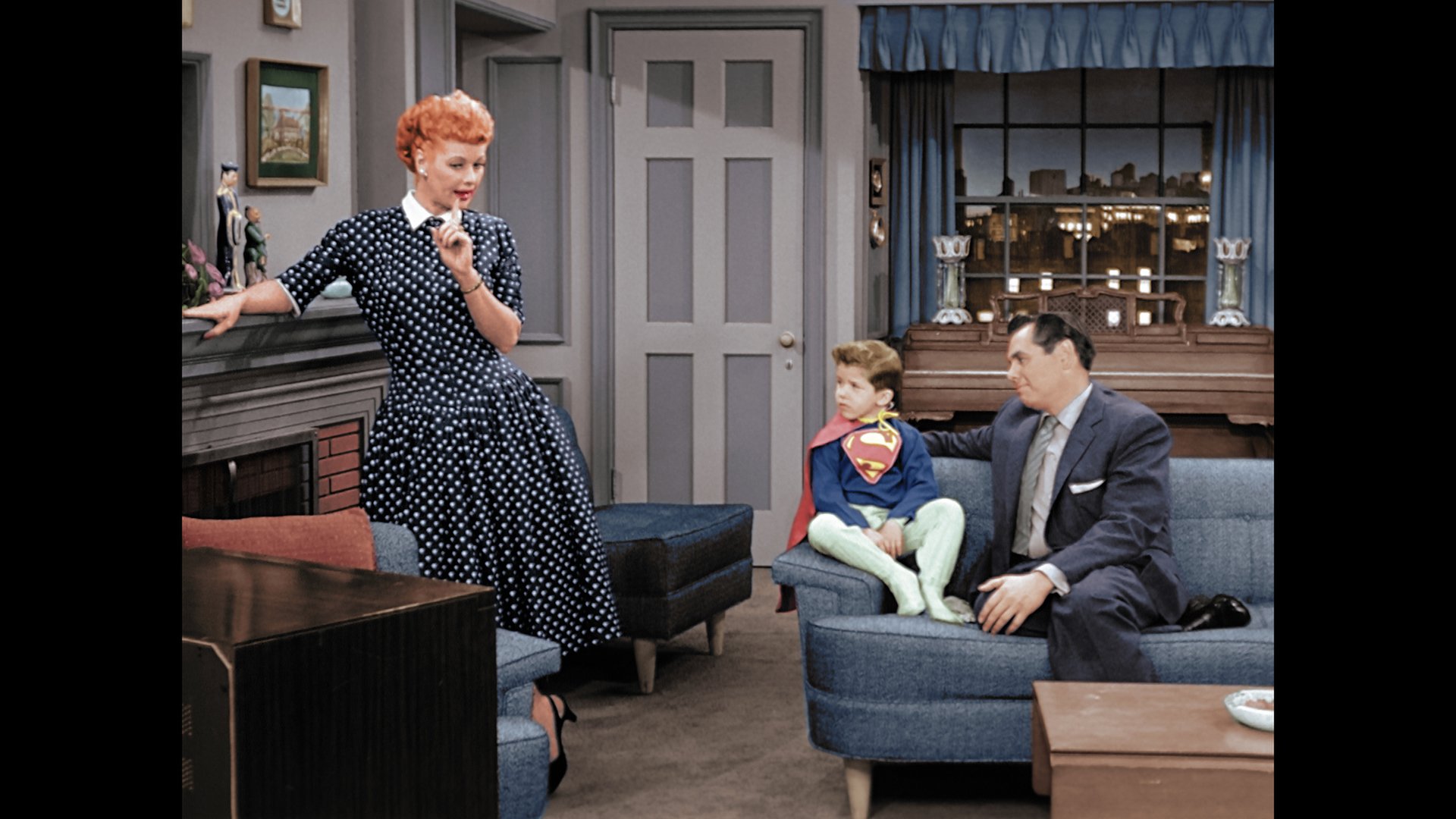Lucille Ball, Keith Thibodeaux, and Desi Arnaz of 'I Love Lucy'