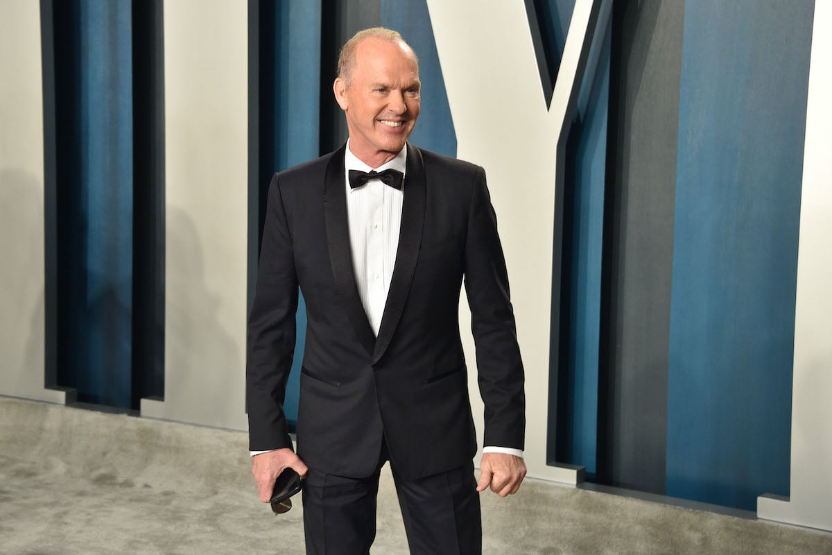 Michael Keaton wears a suit as he attends the 2020 Vanity Fair Oscar Party