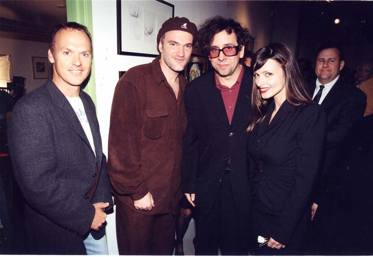 Michael Keaton, Quentin Tarantino, Tim Burton, and Lisa Marie | Jeff Kravitz/FilmMagic, Inc.