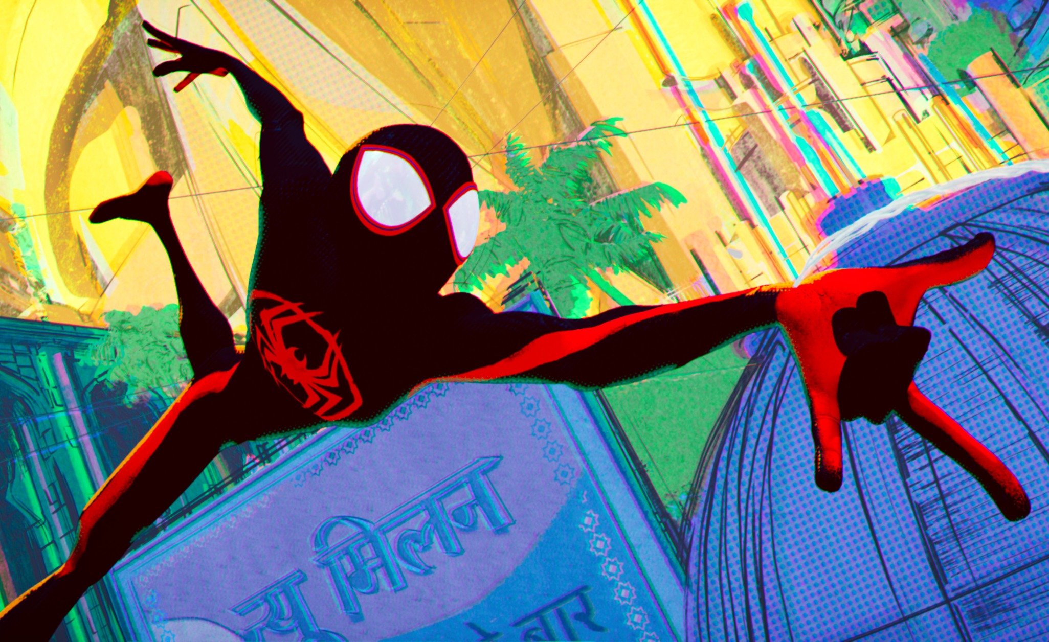 Miles Morales web-slinging through the multiverse in the trailer for 'Spider-Man: Across the Spider-Verse' Part 1