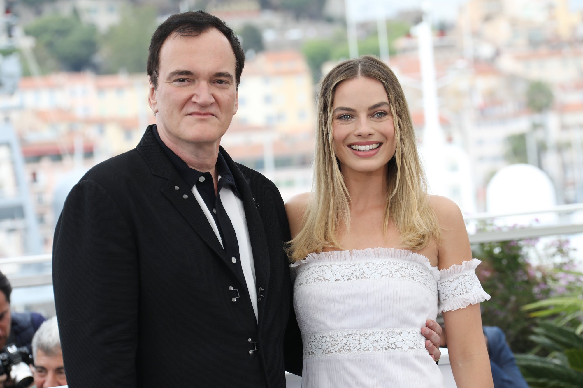 'Once Upon a Time in Hollywood' Quentin Tarantino and Margot Robbie dressed up for the photocall at Cannes