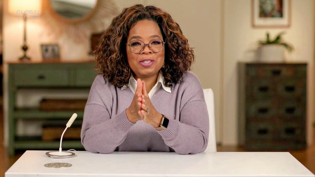 Oprah Winfrey during Global Citizen Prize Awards Special Honoring Changemakers in 2020 Shaping the World We Want on December 19, 2020, in New York City