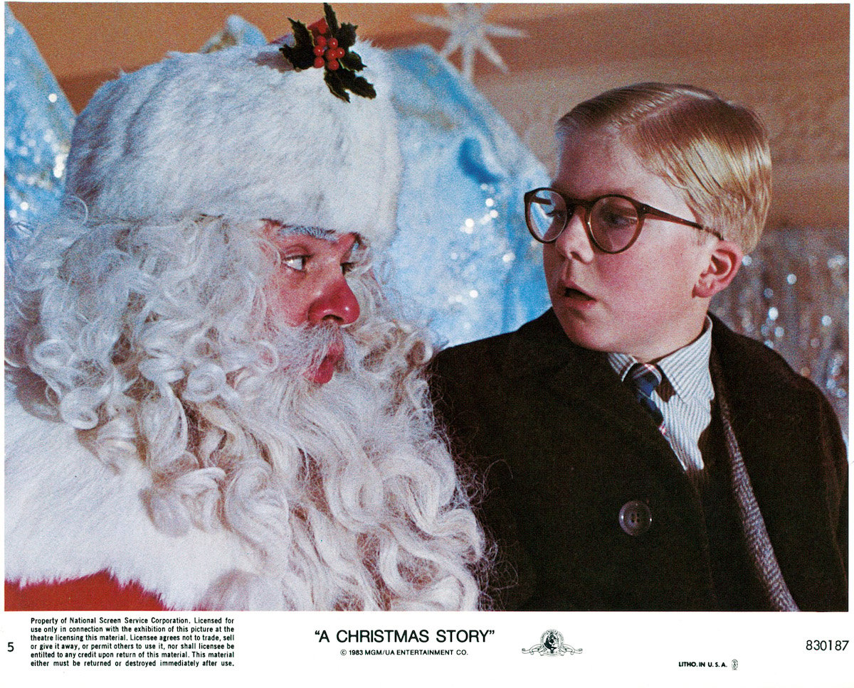 Peter Billingsley in a Christmas movie with Santa Clause