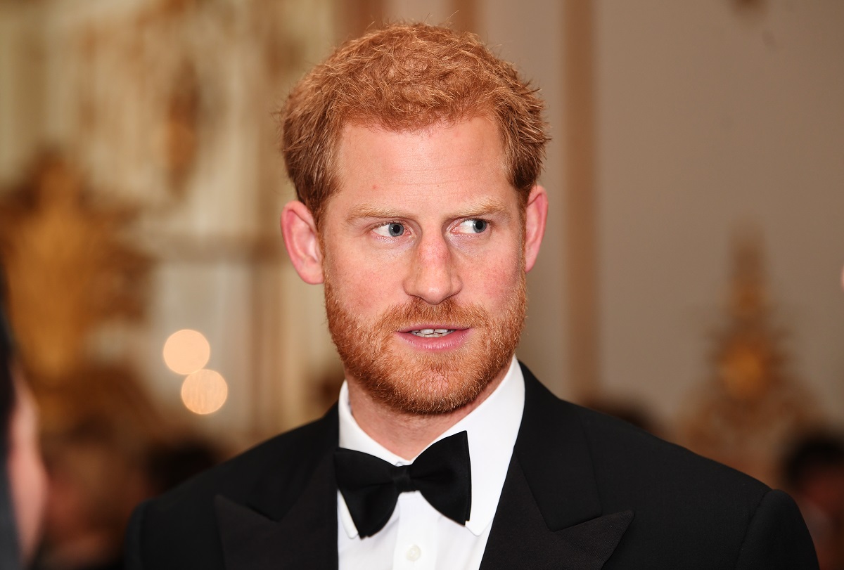 Prince Harry wearing a tuxedo at the 100 Women in Finance Gala Dinner