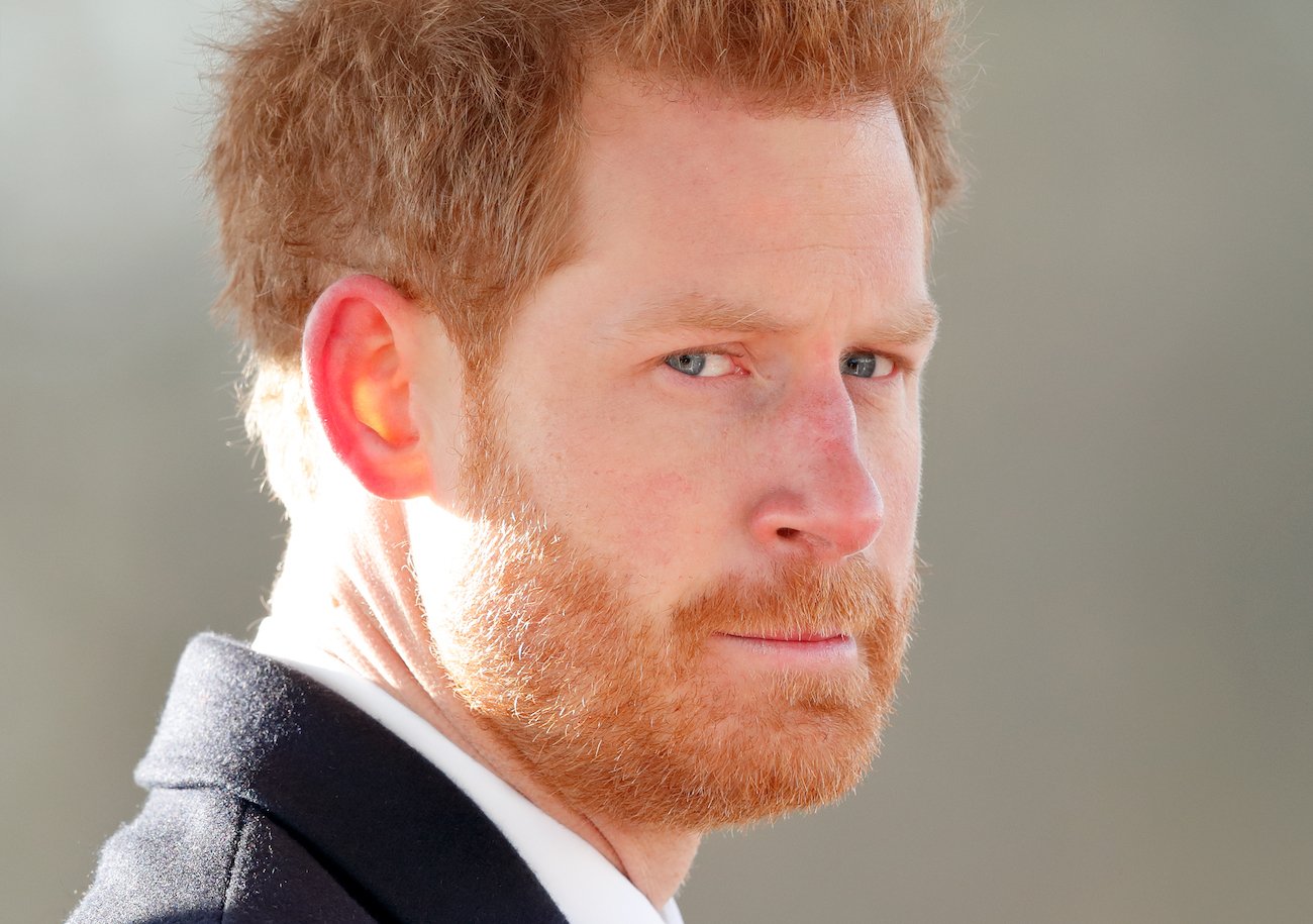 Prince Harry looking at camera, close up