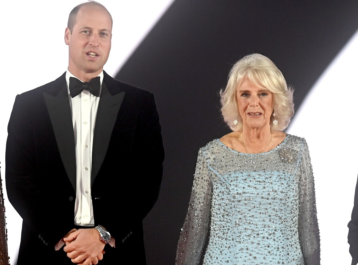 Prince William and Camilla Parker Bowles at the 'No Time To Die' world premiere