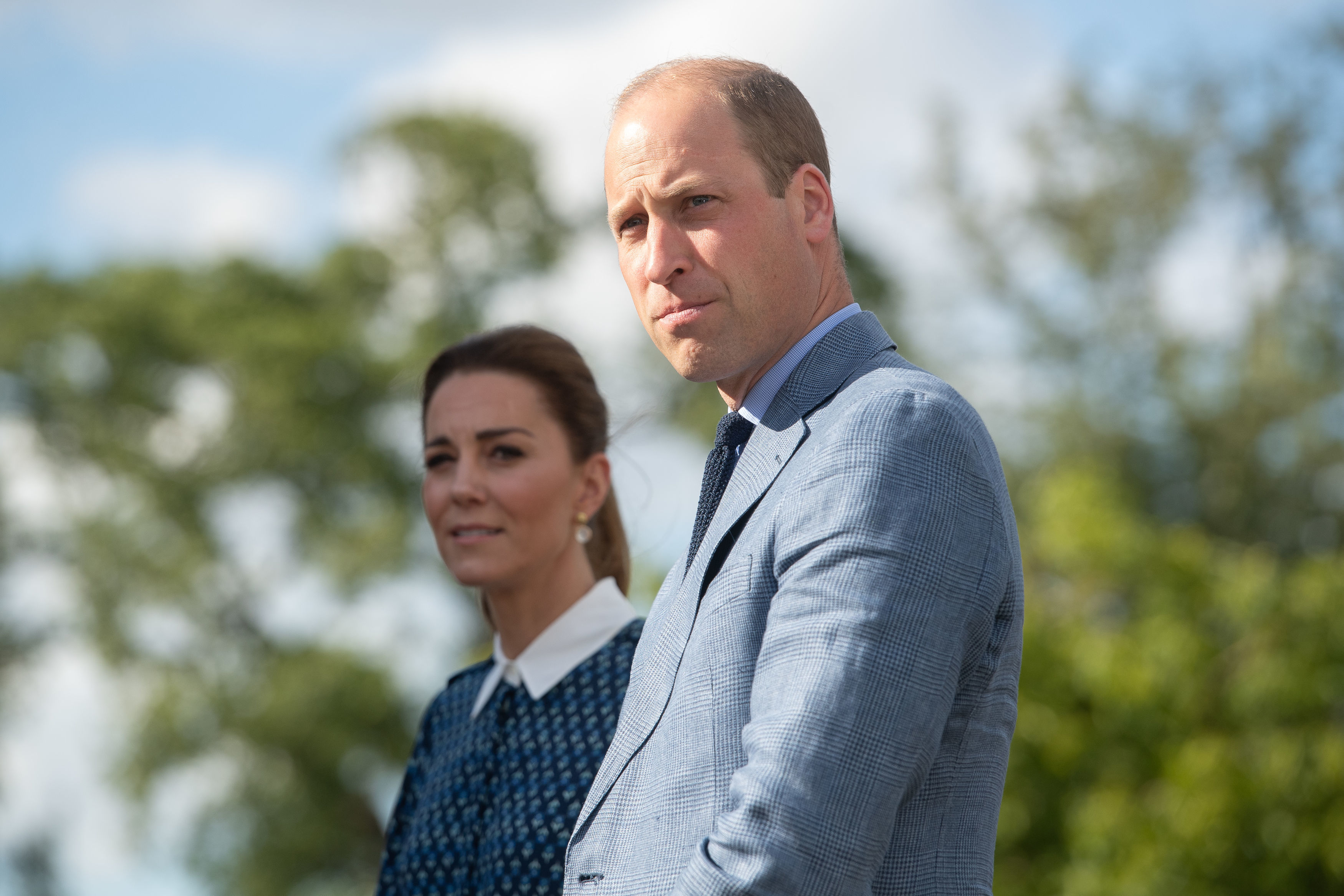 Prince William and Kate Middleton photographed while on a visit to Queen Elizabeth Hospital in King's Lynn