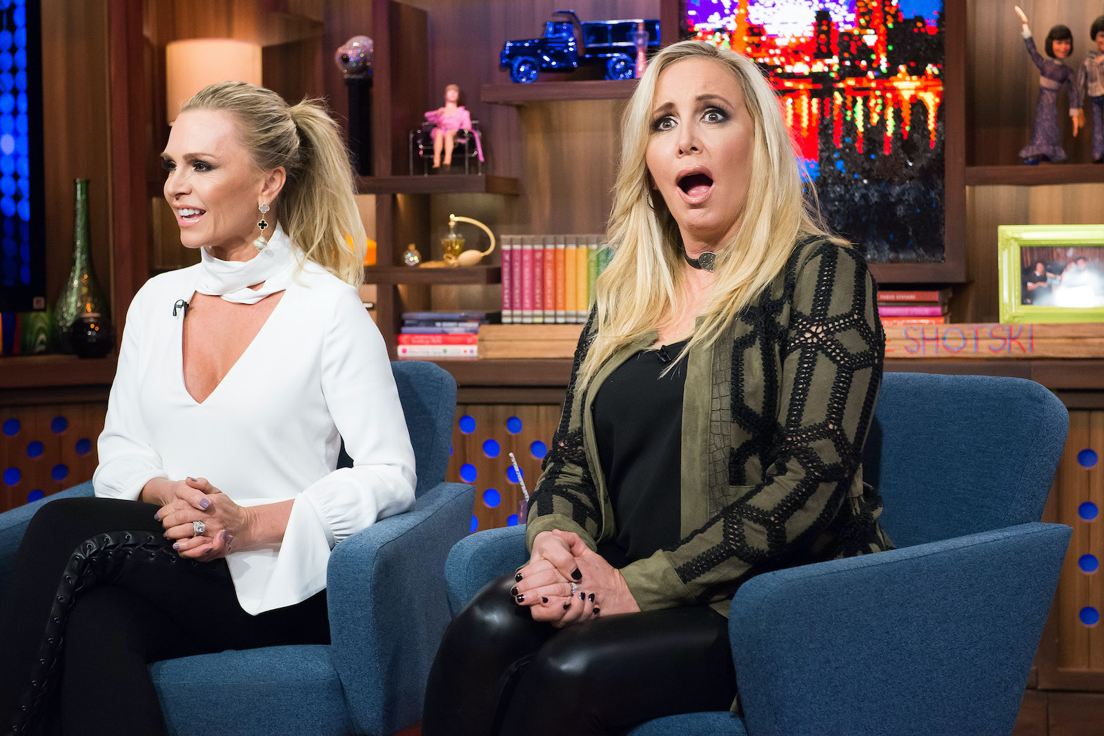 Tamra Judge and Shannon Beador from RHOC on WWHL
