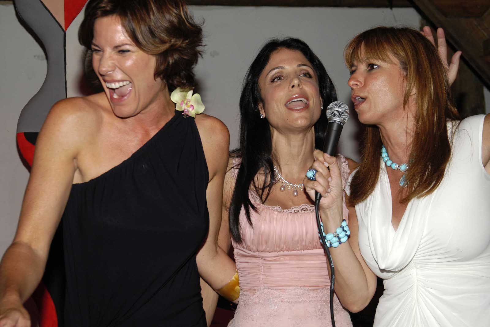 Luann de Lesseps, Bethenny Frankel, and Jill Zarin from RHONY sing at the Help for Orphans International Summer Benefit