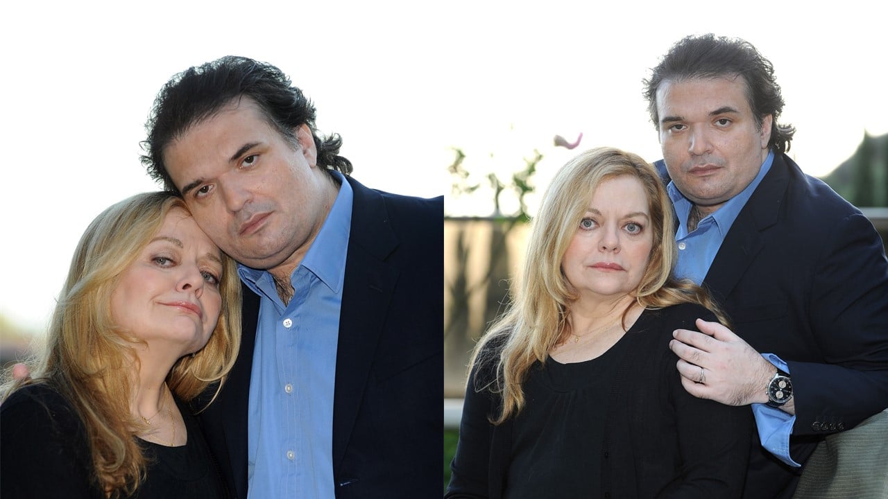 Sharon Murphy and Simon Monjack, mother and husband of Brittany Murphy, pose for a photo shoot on Jan. 12, 2010