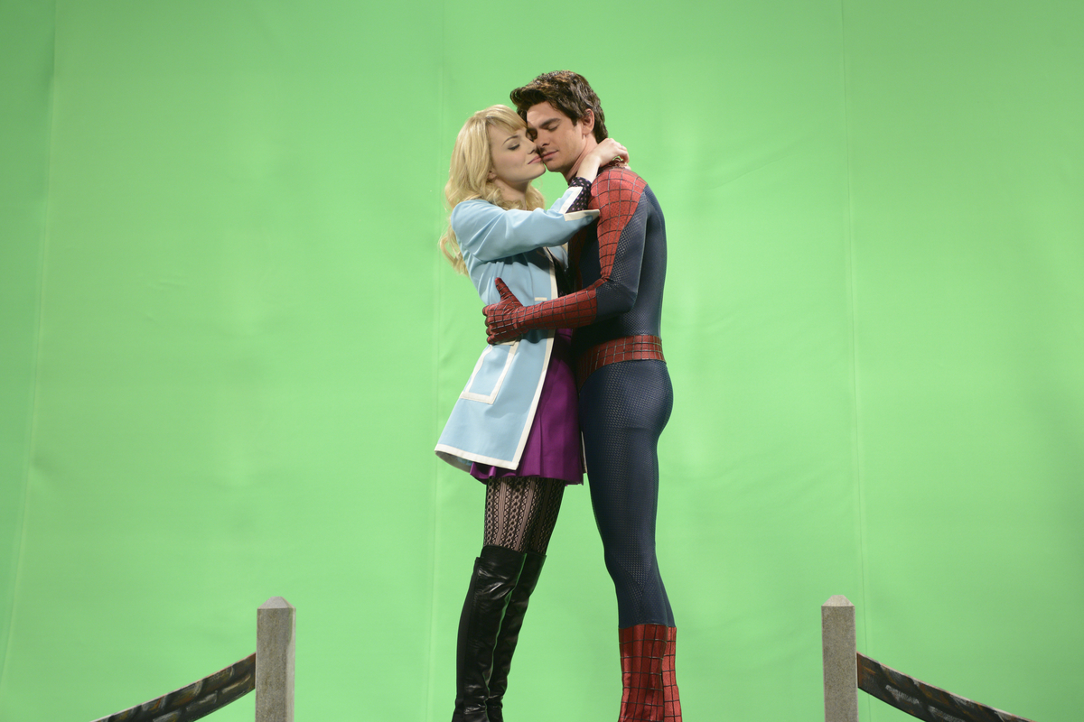 Emma Stone and Andrew Garfield, who followed Tobey Maguire playing Spider-Man in 'The Amazing Spider-Man' movies