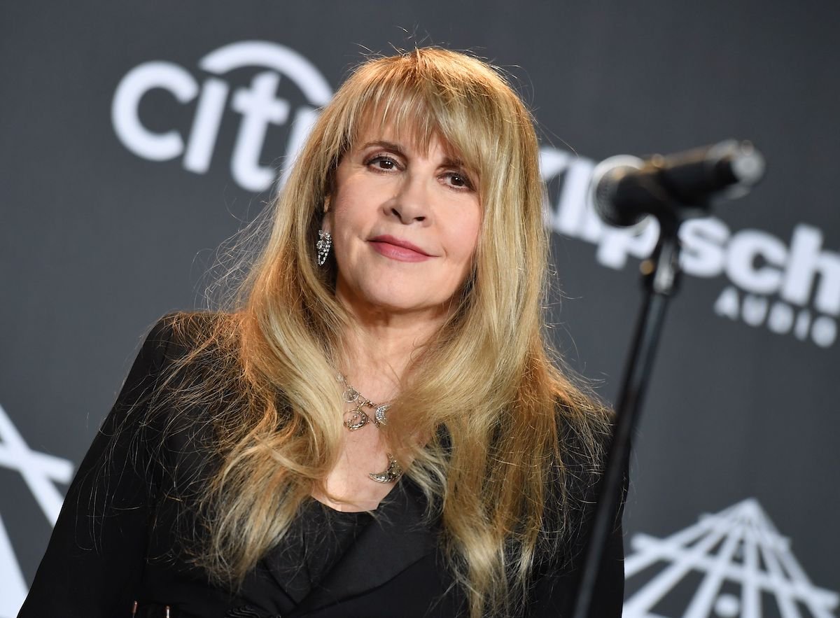 Stevie Nicks poses at an event.