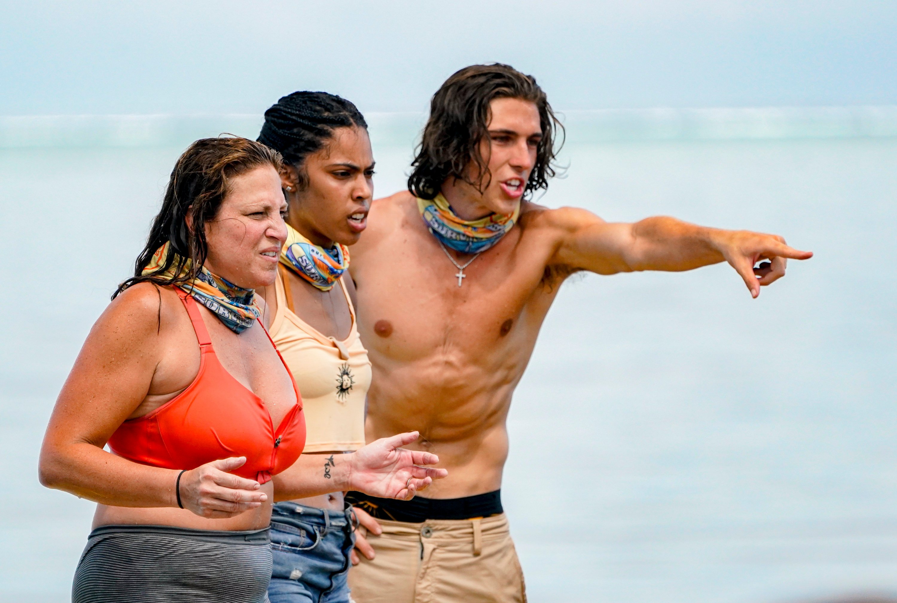 Tiffany Seely, Liana Wallace, and Xander Hastings on 'Survivor 41'