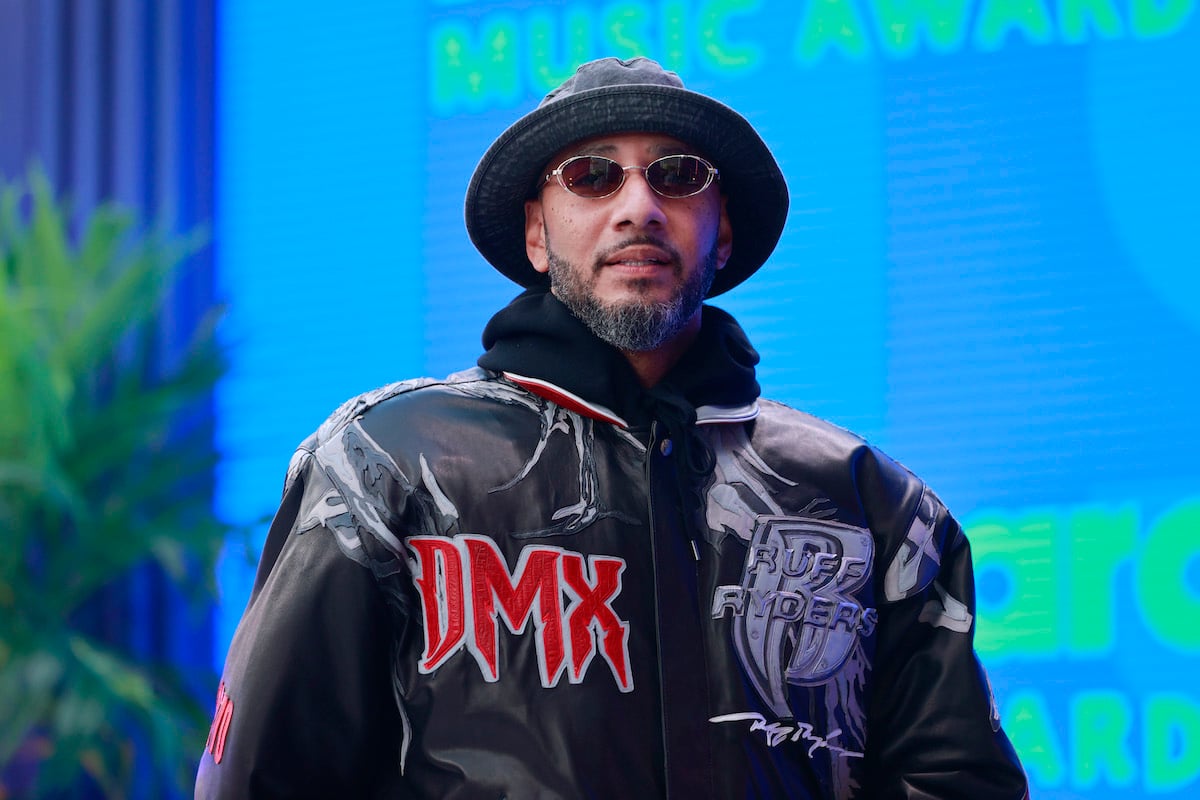 Swizz Beatz wearing a black jacket