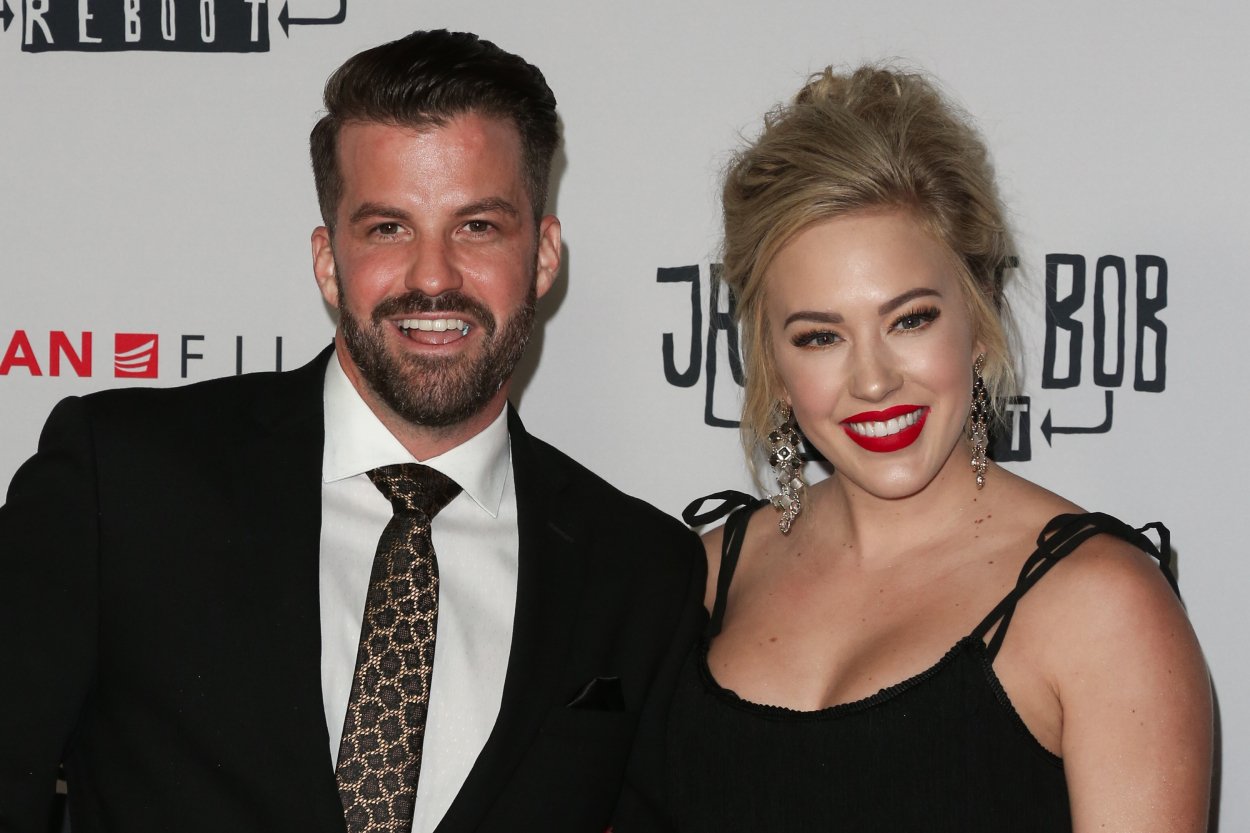 Johnny Devenanzio and Morgan Willett attend the Premiere of "Jay & Silent Bob Reboot"