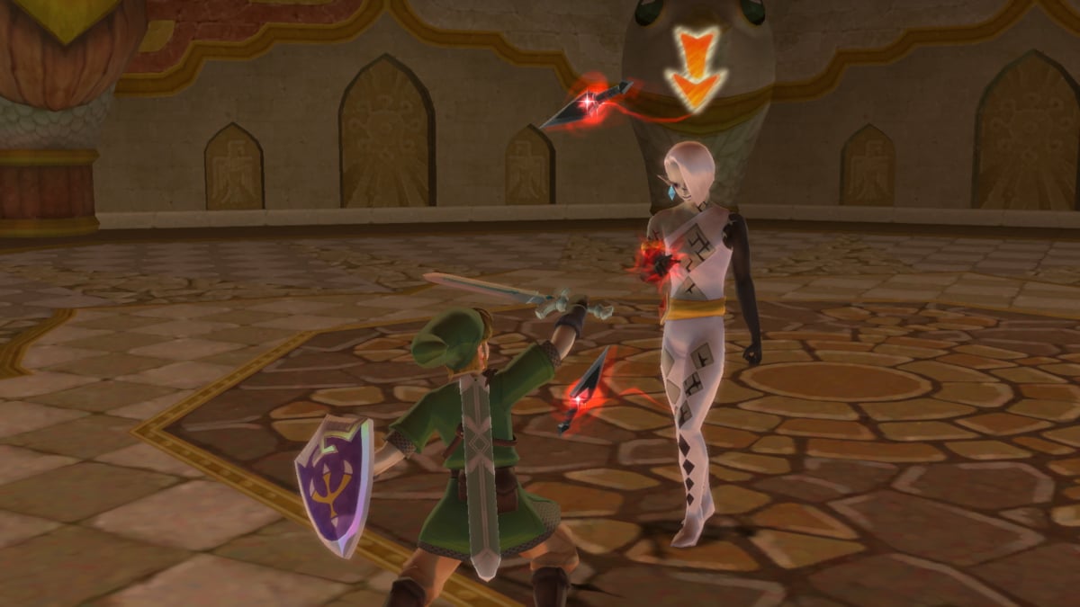 Link battles the Ghirahim from 'The Legend of Zelda: Skyward Sword,' who was inspired by another boss in 'Legend of Zelda, Agahnim