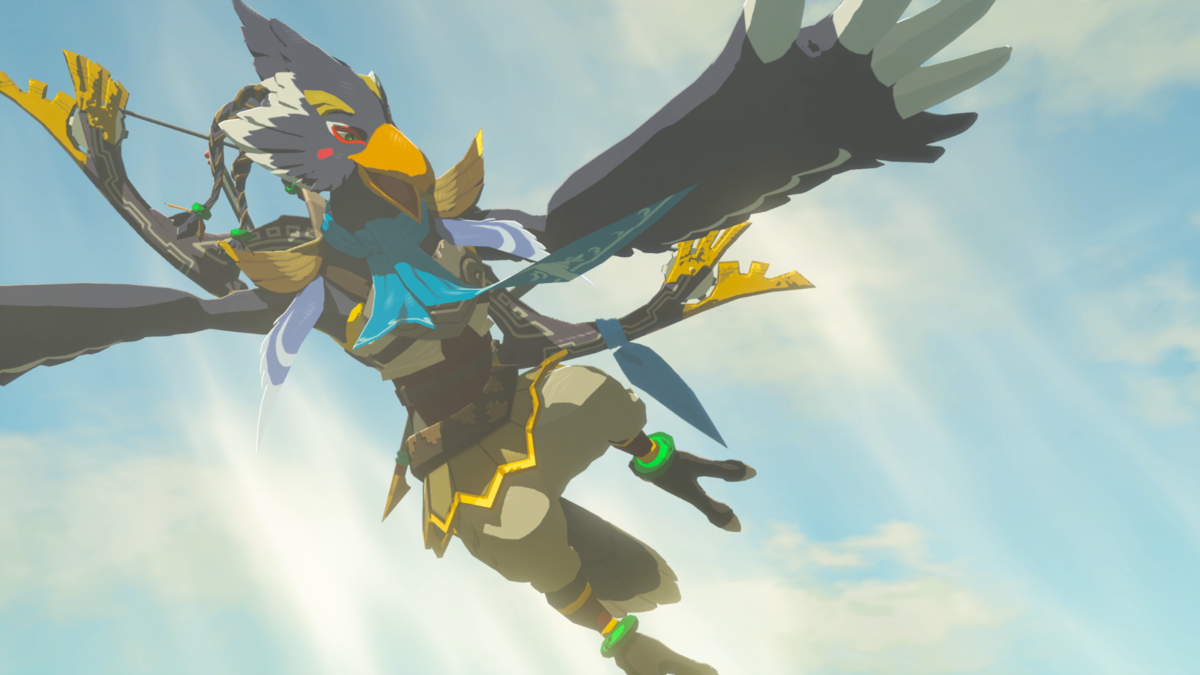 Revali with 'The Legend of Zelda: Breath of the Wild' Rito Gear Great Eagle Bow