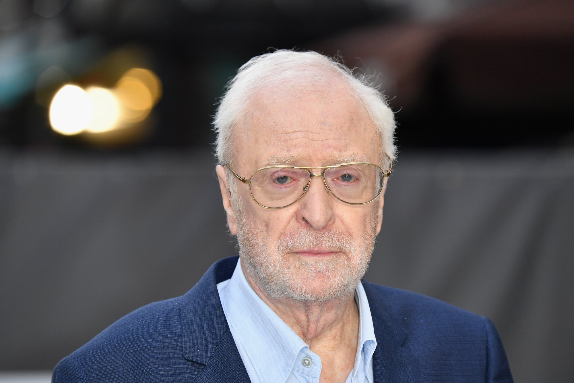 'The Muppet Christmas Carol' actor Michael Caine wearing a collared shirt