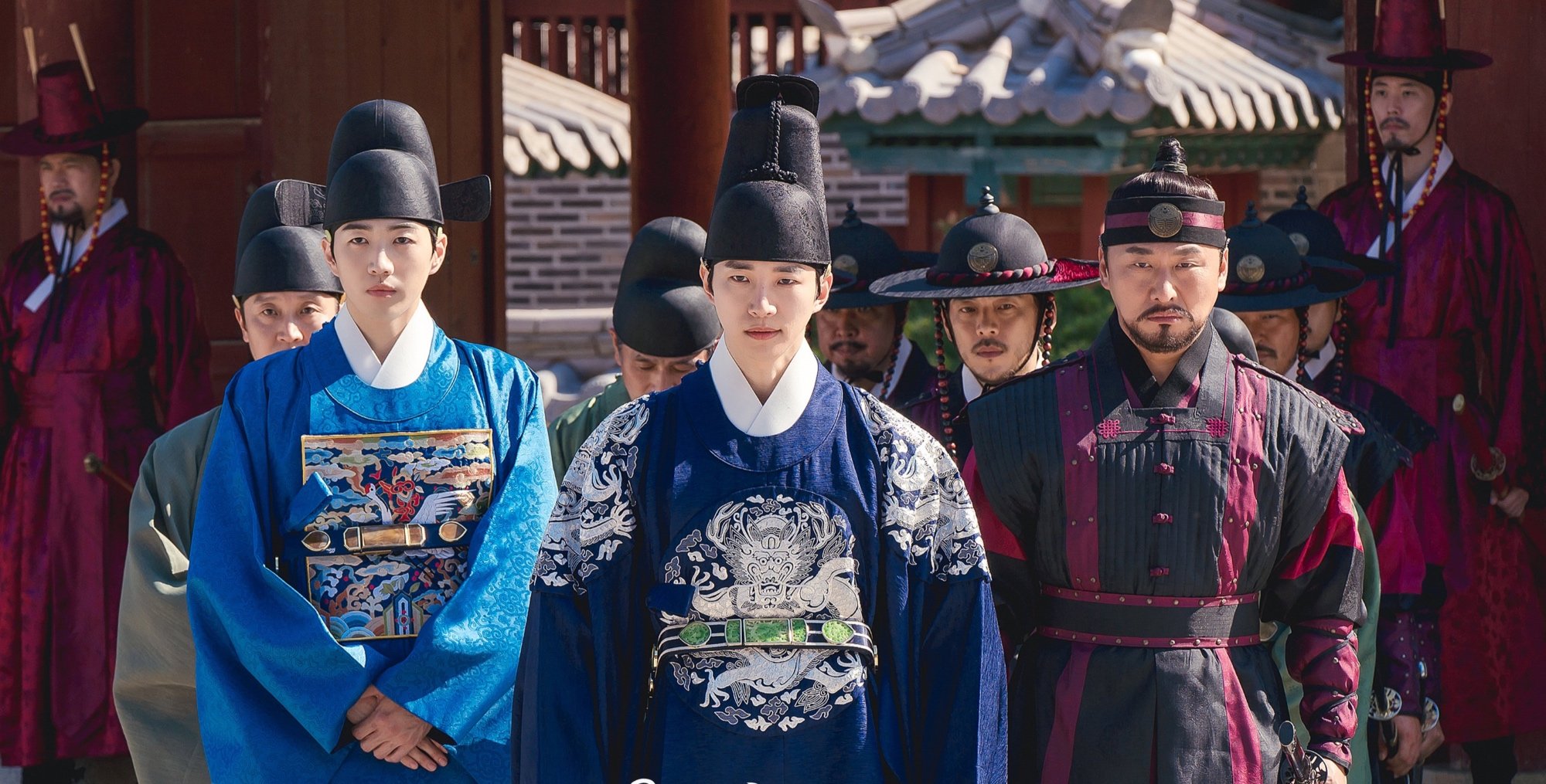 'The Red Sleeve' main cast wearing Joseon era clothing.