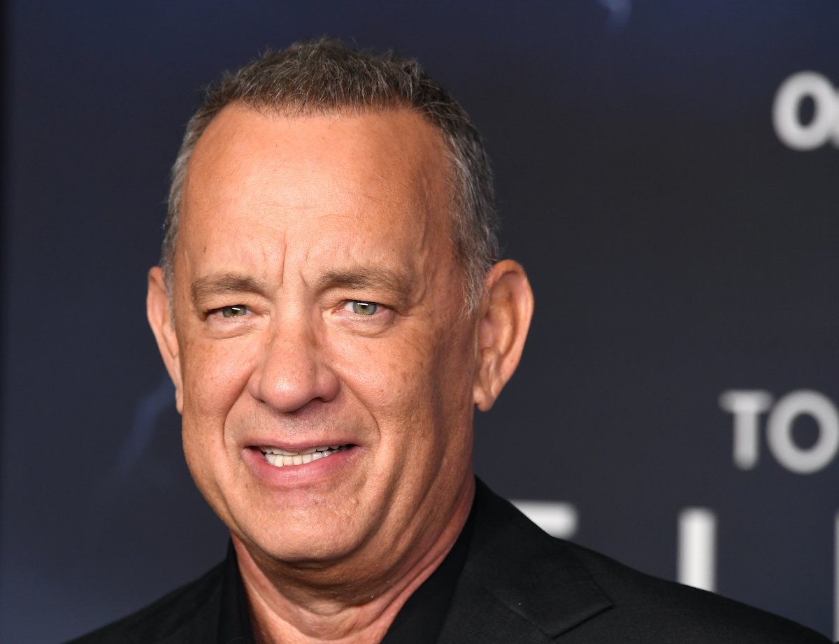 Tom Hanks arrives at Pacific Design Center