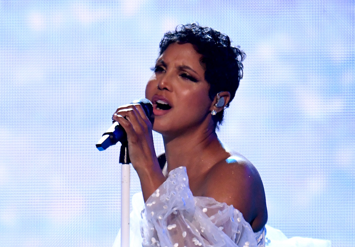 Toni Braxton performs at the 2019 American Music Awards on November 24, 2019, in Los Angeles