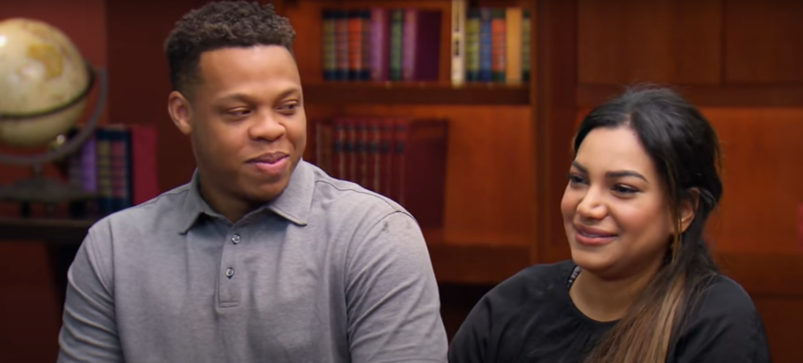 Tristan and Mia in an episode of "Married at First Sight' Season 7