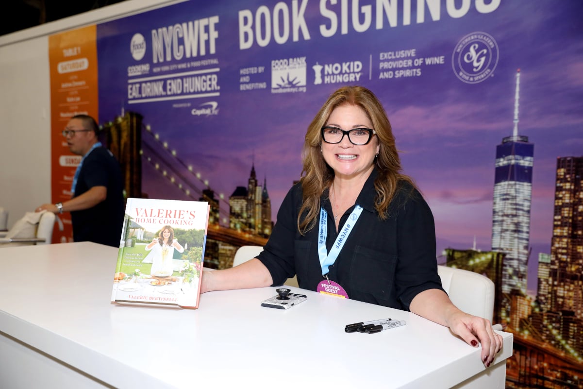 Food Network host Valerie Bertinelli at book signing event for her 2019 cookbook, 'Valerie's Home Cooking'