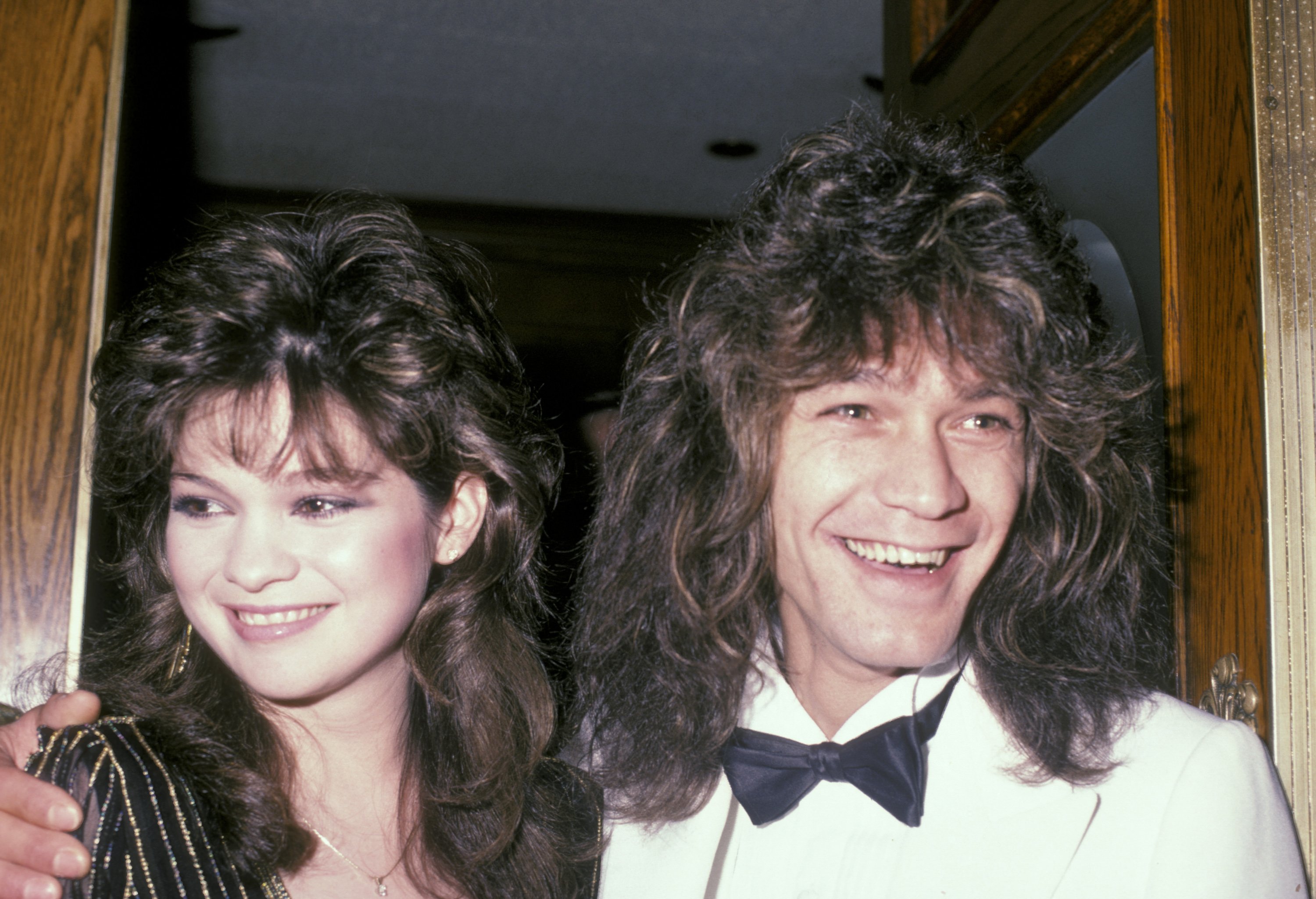 Actor Valerie Bertinelli and then-husband Eddie Van Halen attend the 'One Day at a Time' wrap party in 1983.
