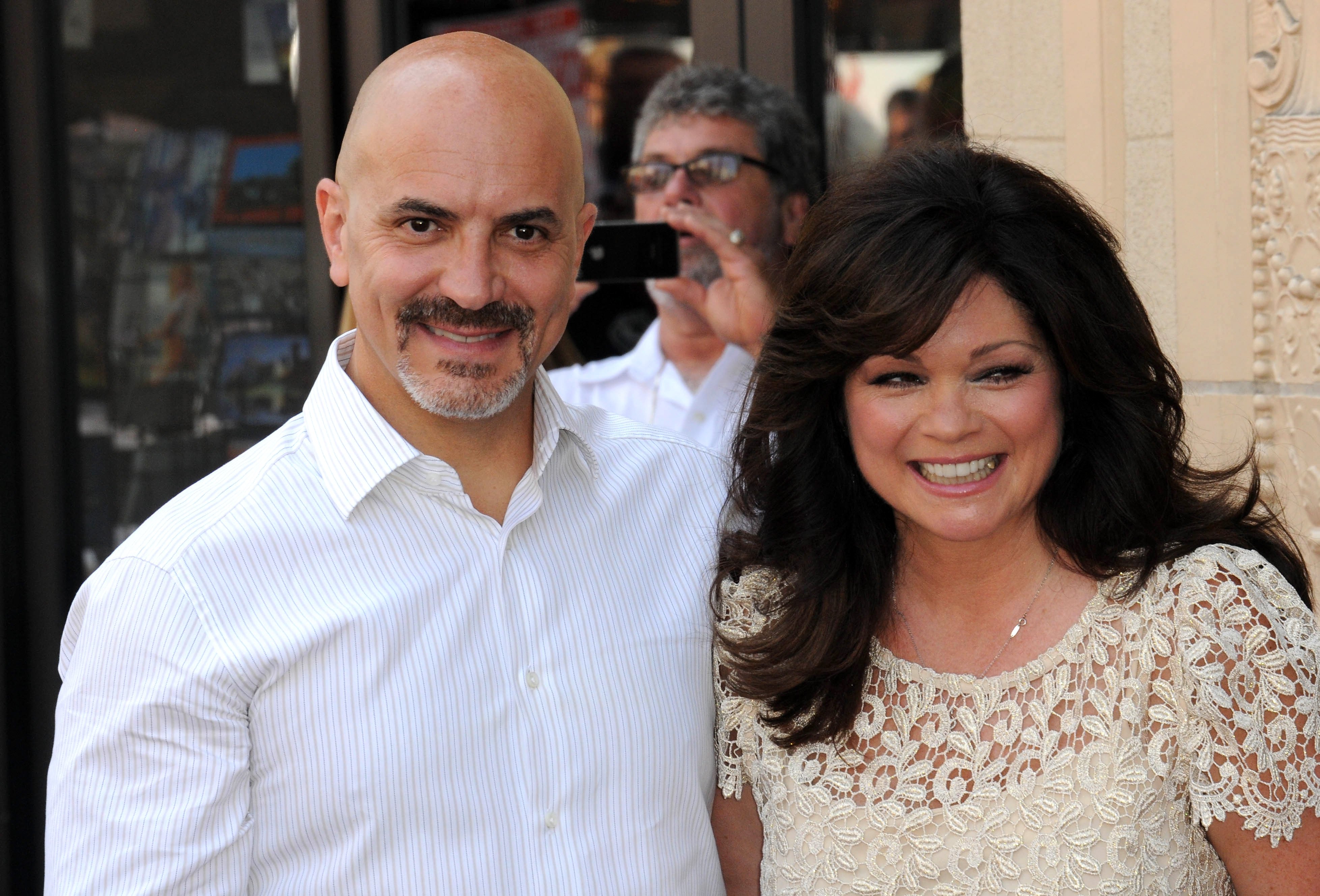 Actor Valerie Bertinelli, right, with husband Tom Vitale in 2012, during Hollywood Walk of Fame ceremony honoring the former 'One Day at a Time' star.