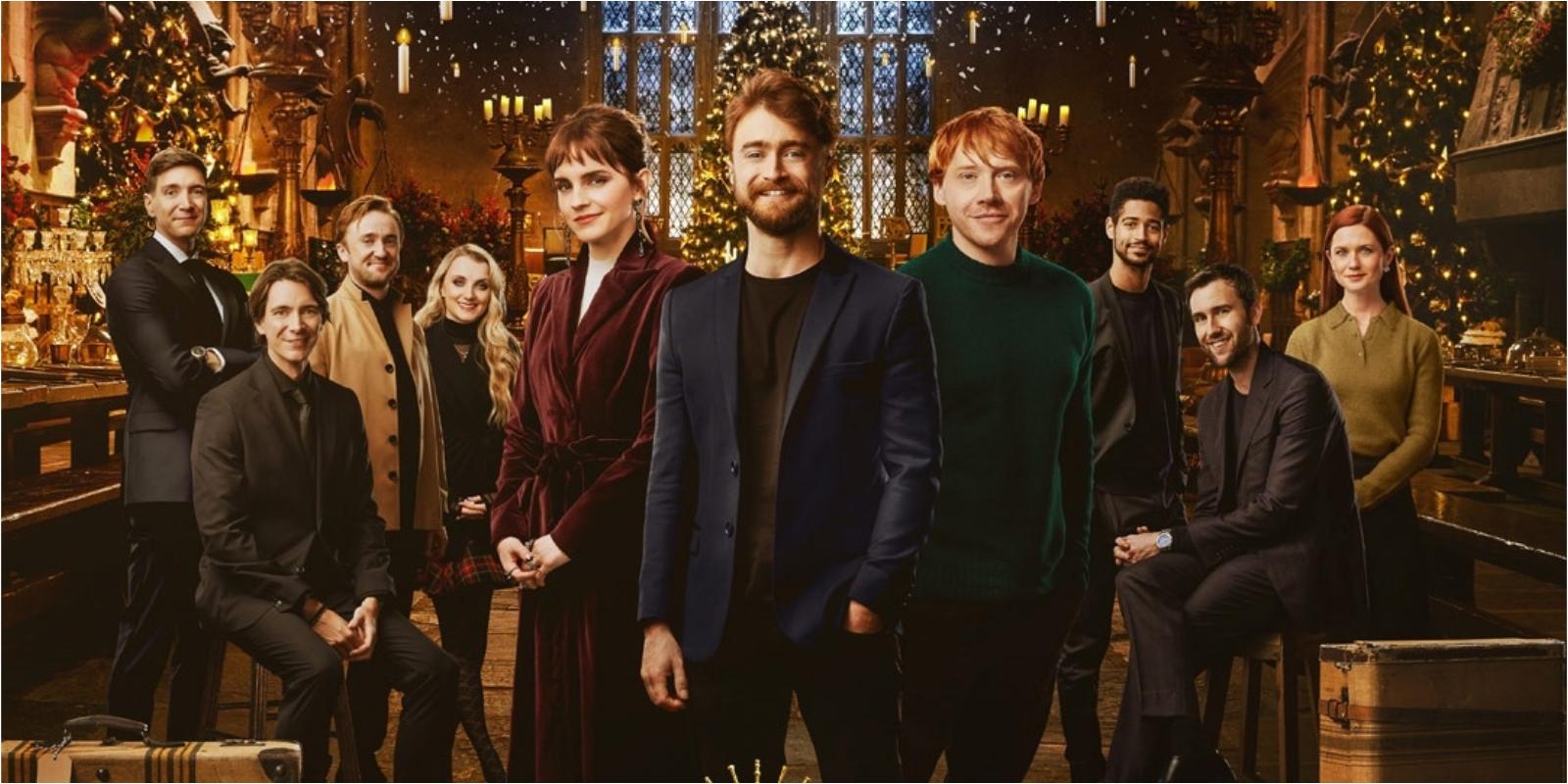 'Harry Potter' cast members pose in the HBO Max special 'Return to Hogwarts'